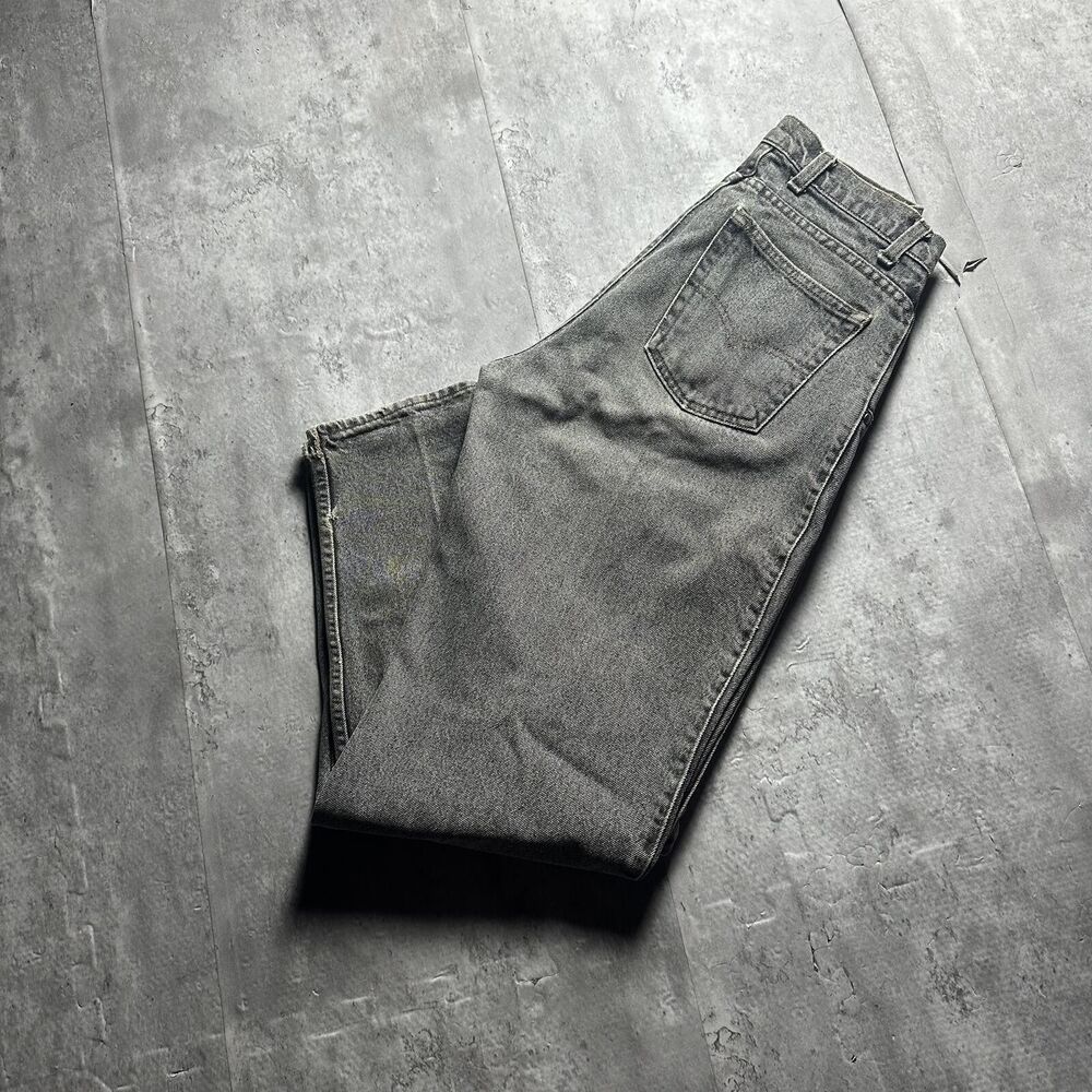 vintage 1980s Levi's 550 Distressed Grey Jeans